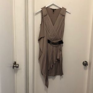 BCBG MAXAZRIA Grecian inspired cocktail dress